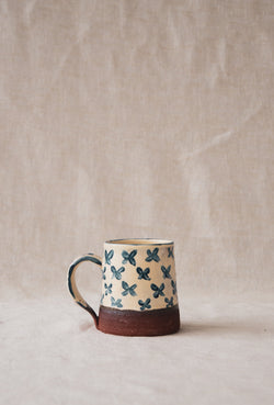 Eloise Rose Mug | Cobalt Cross