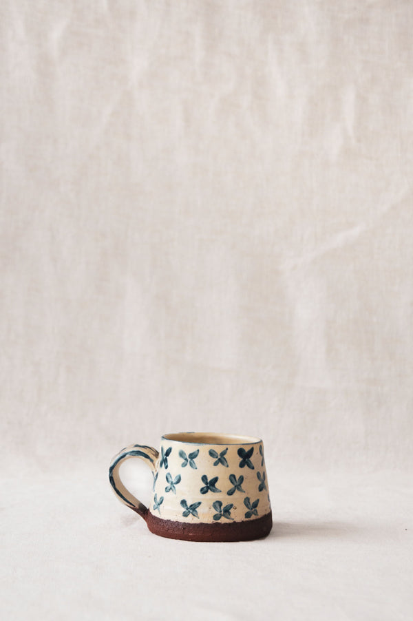 Eloise Rose Cobalt cross mug