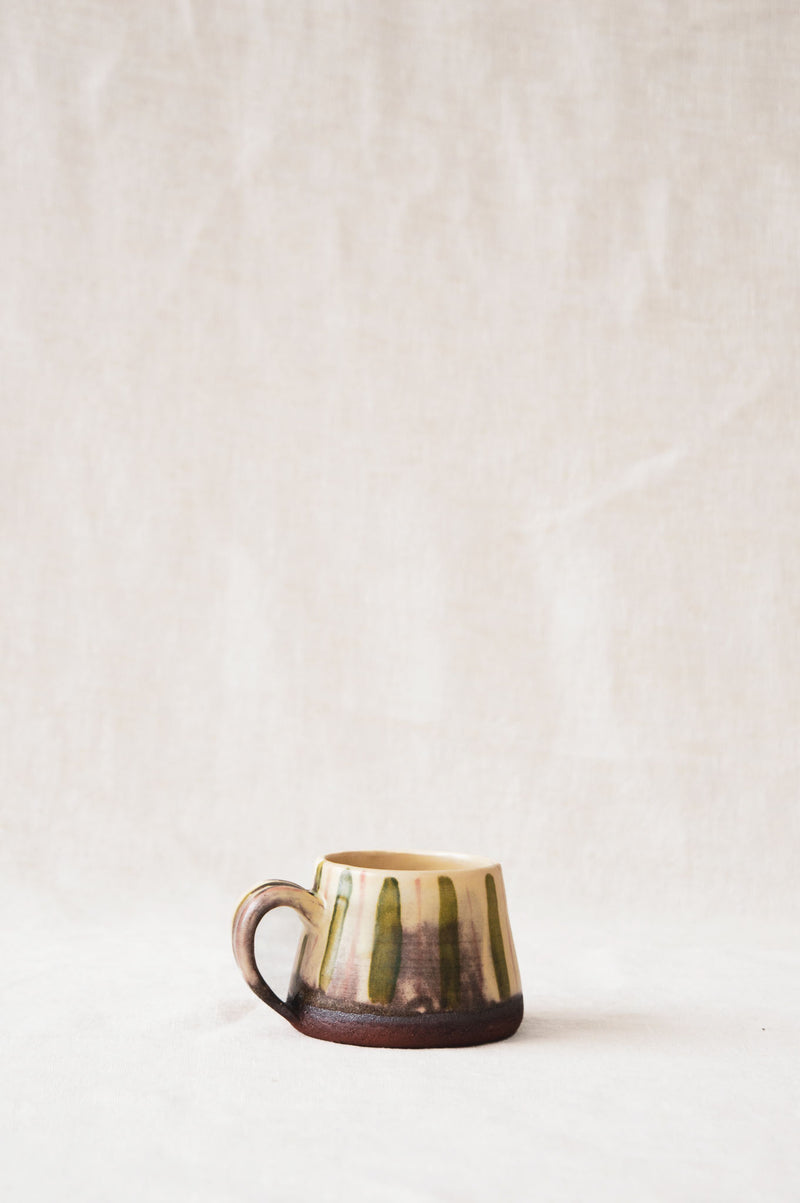 Eloise Rose green/red stripe mug