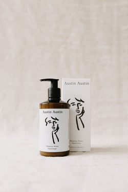 Studio photo of Austin Austin hand cream for sale at Ondine Ash, Cornwall