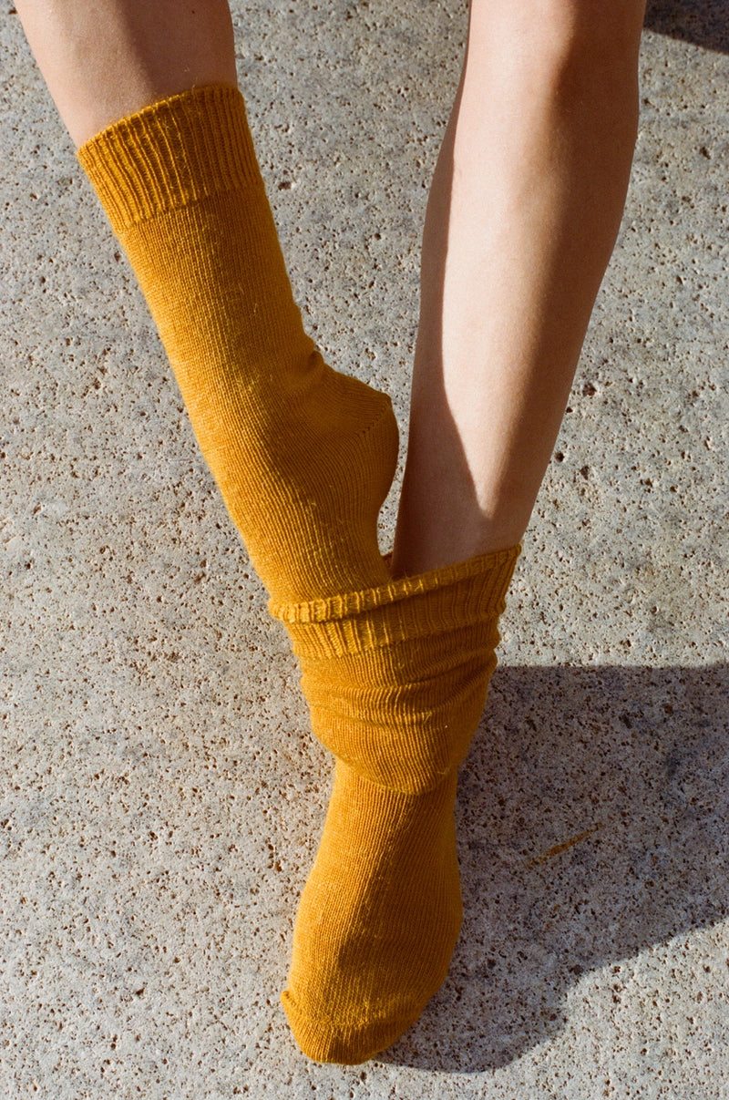 Oaken Mohair Socks Marigold