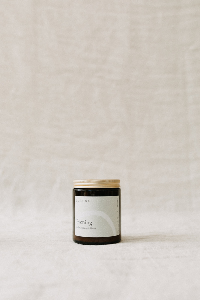 La Luna Evening scented candle made in Cornwall 