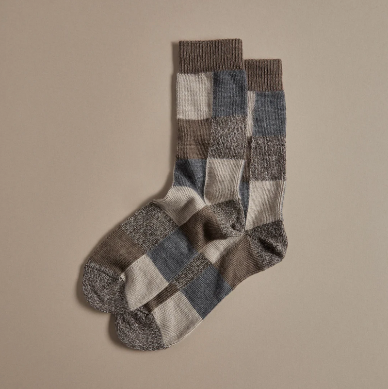 Rove Knitwear Earth Patchwork Socks