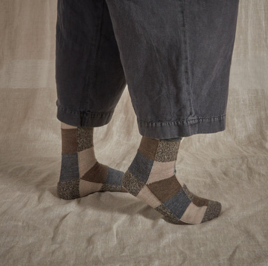 Rove Knitwear Earth Patchwork Socks