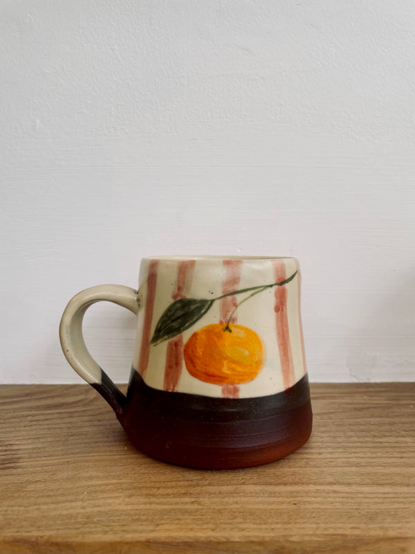 Eloise Rose Clementine stripe mug