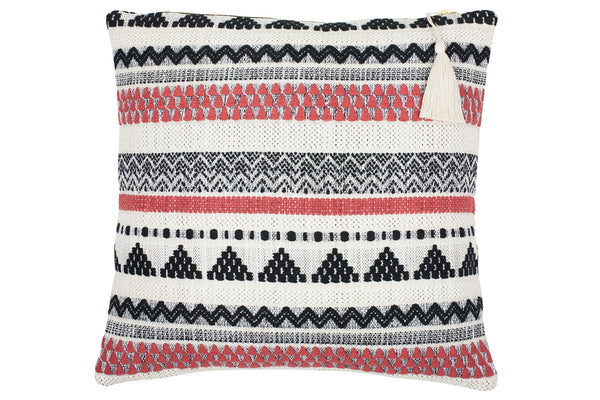 Lulu Coral Stripe Cushion