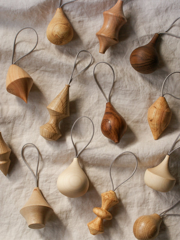 Hand Carved Wooden Bauble